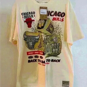 Mitchell & Ness Chicago Bulls ‘96’97’98 Back to Back to Back 3 Ring Shirt